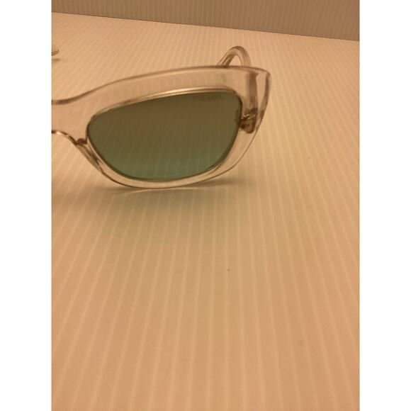 Prada Clear Cat Eye Sunglasses SPR 19M With Case - Picture 11 of 16